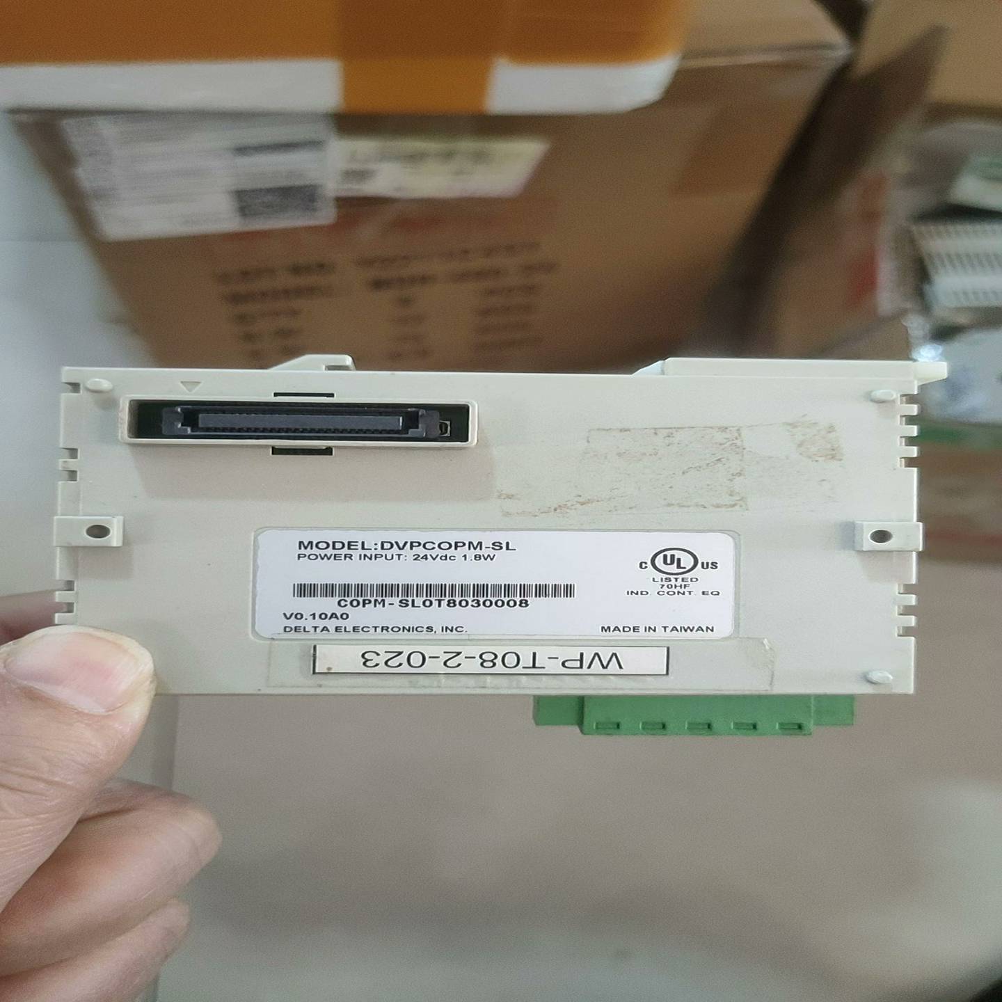 询价台达PLC模块，DVPCOPM-SL ，成色如图，件，功~可接维修