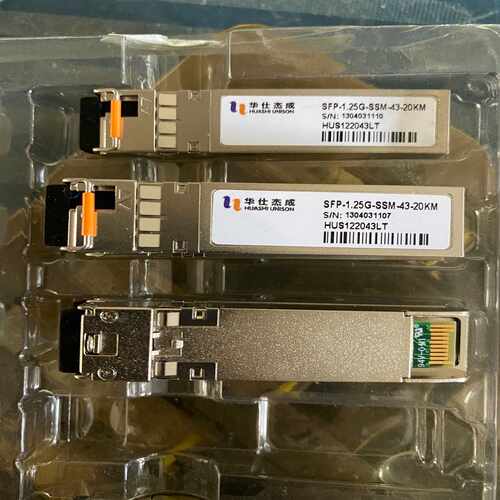 华仕杰成SFP-1.25G-SSM-43-20KM HUS1~询价