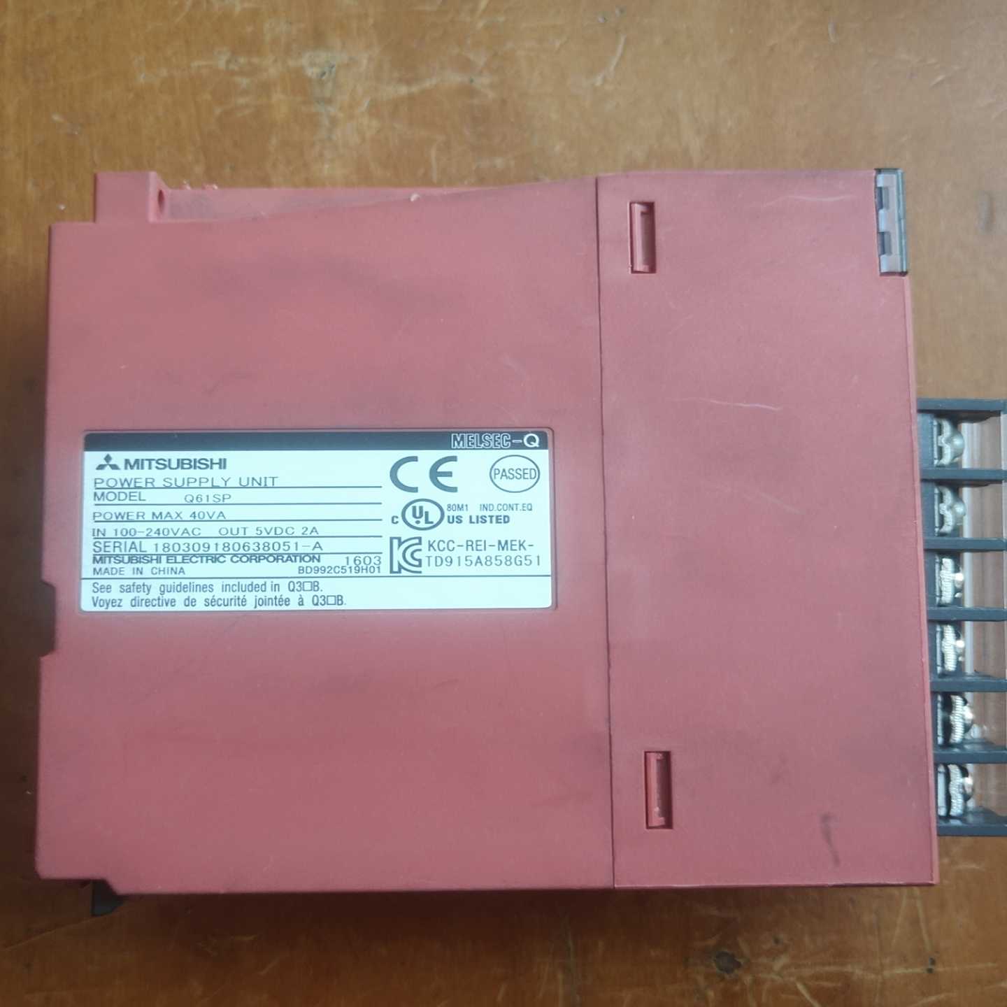 三菱原装拆机Q61SP电源，单价320