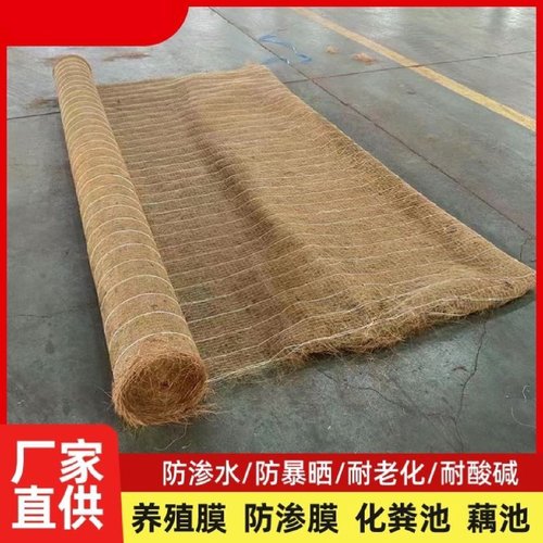 椰丝毯植物纤维毯护坡毯河道加筋护坡毯抗冲生物毯草籽植生椰丝毯