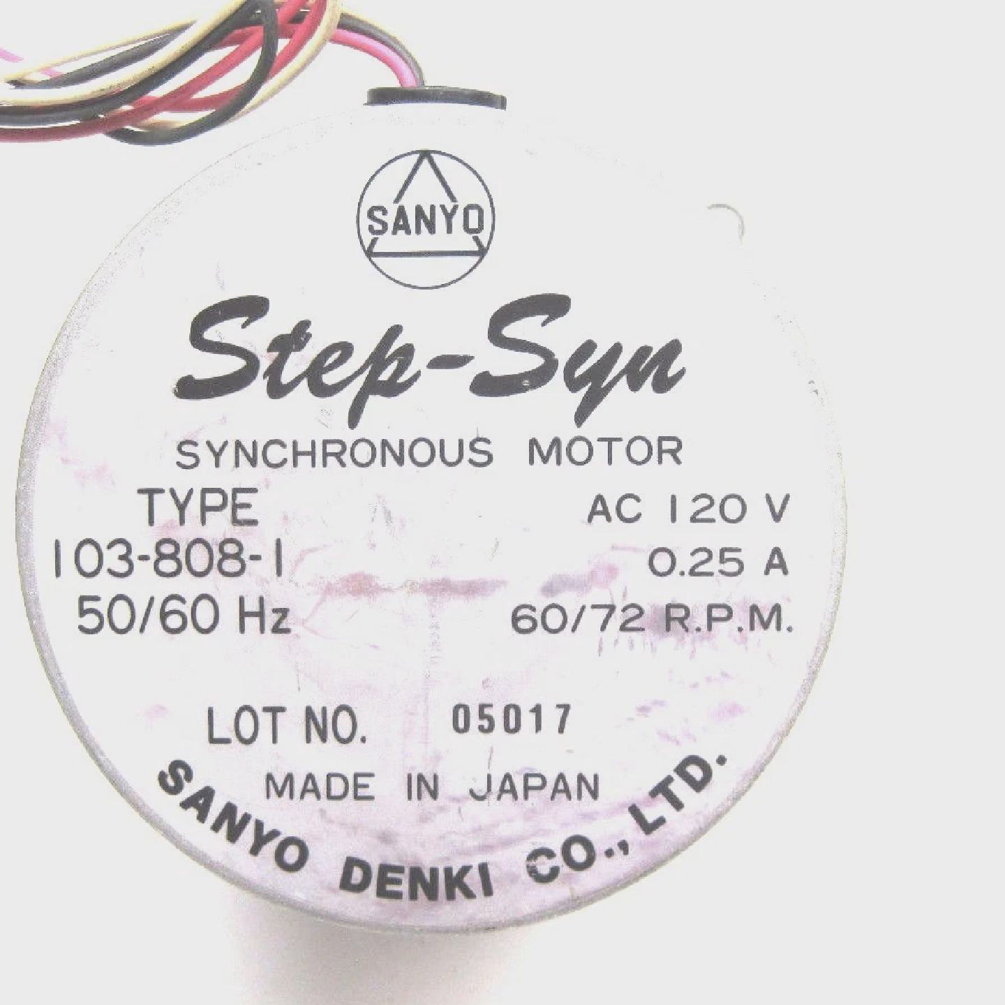 Nuevo Sanyo Denki 1038081 Motor Sincrnico StepSyn 1038081 - 实物图