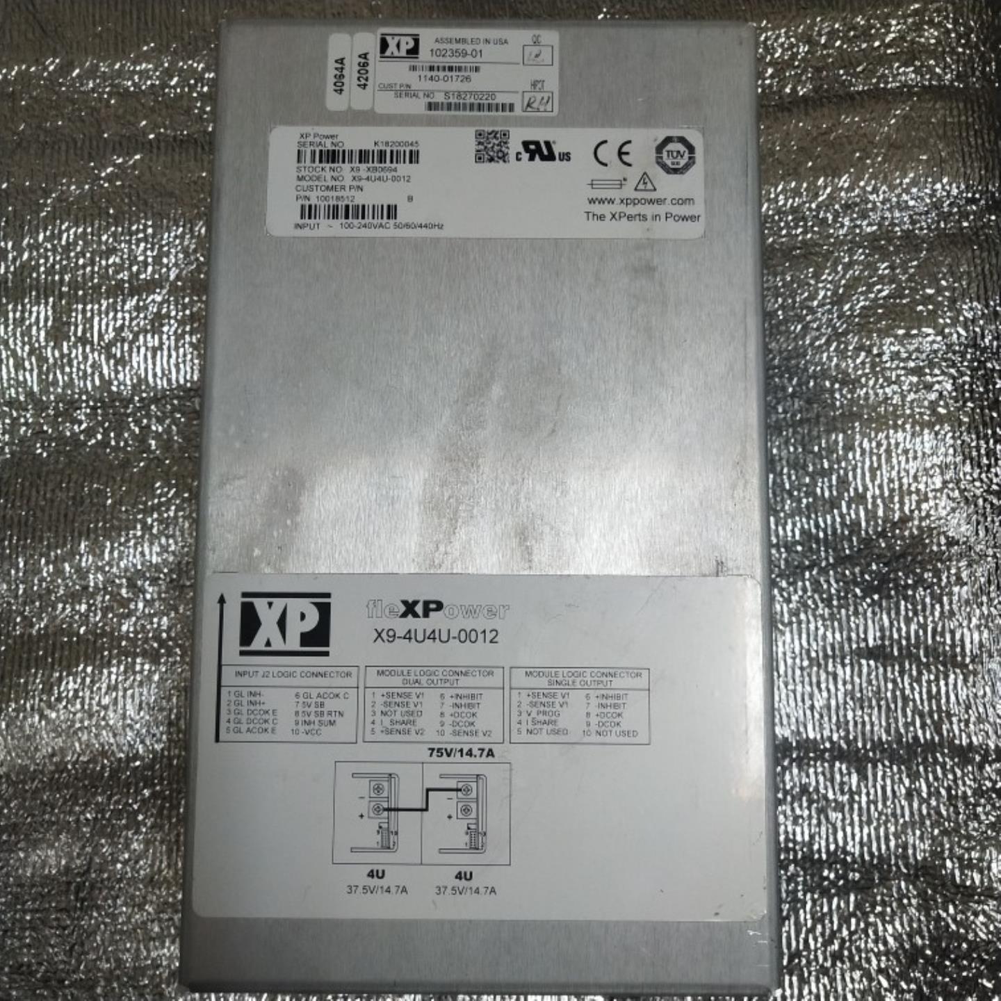 （议价)原装 XP品牌 X9-4U4U-0012 电源75V 147A 375 145A 10