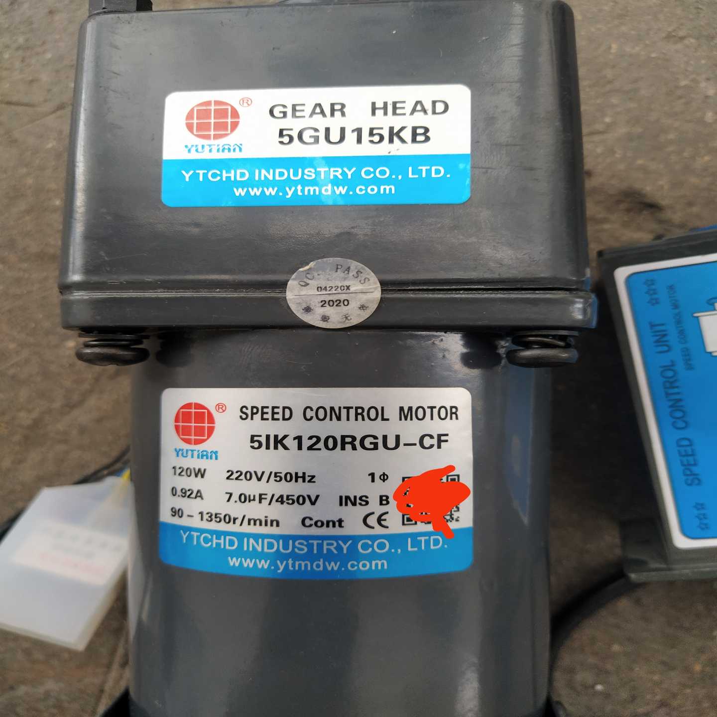 询价-雨田电机，5IK120RGU-CF，减速比5GU15KB