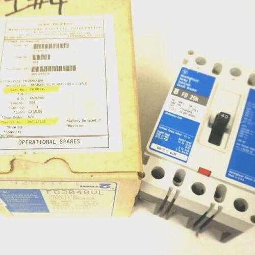 NEW WESTINGHOUSE FD3040VL SER. C CIRCUIT BREAKER