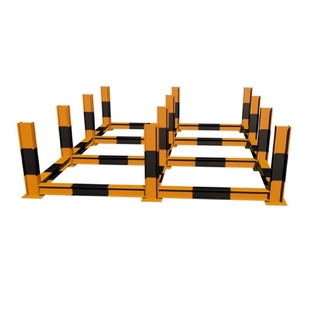 钢筋堆放架建筑工地标准化钢材摆放平台料场钢筋堆放工字钢支架