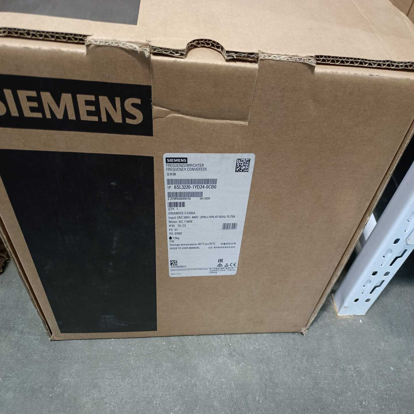 6SL3220-1YD24-0CB0G120XA额定询价