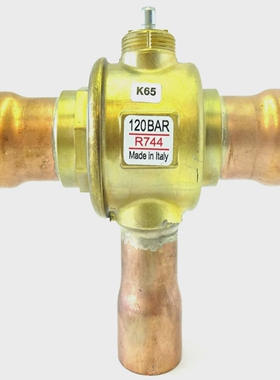 REFRIGERAR744KugelhahnDreiwegeventilMessing/Kupfer120