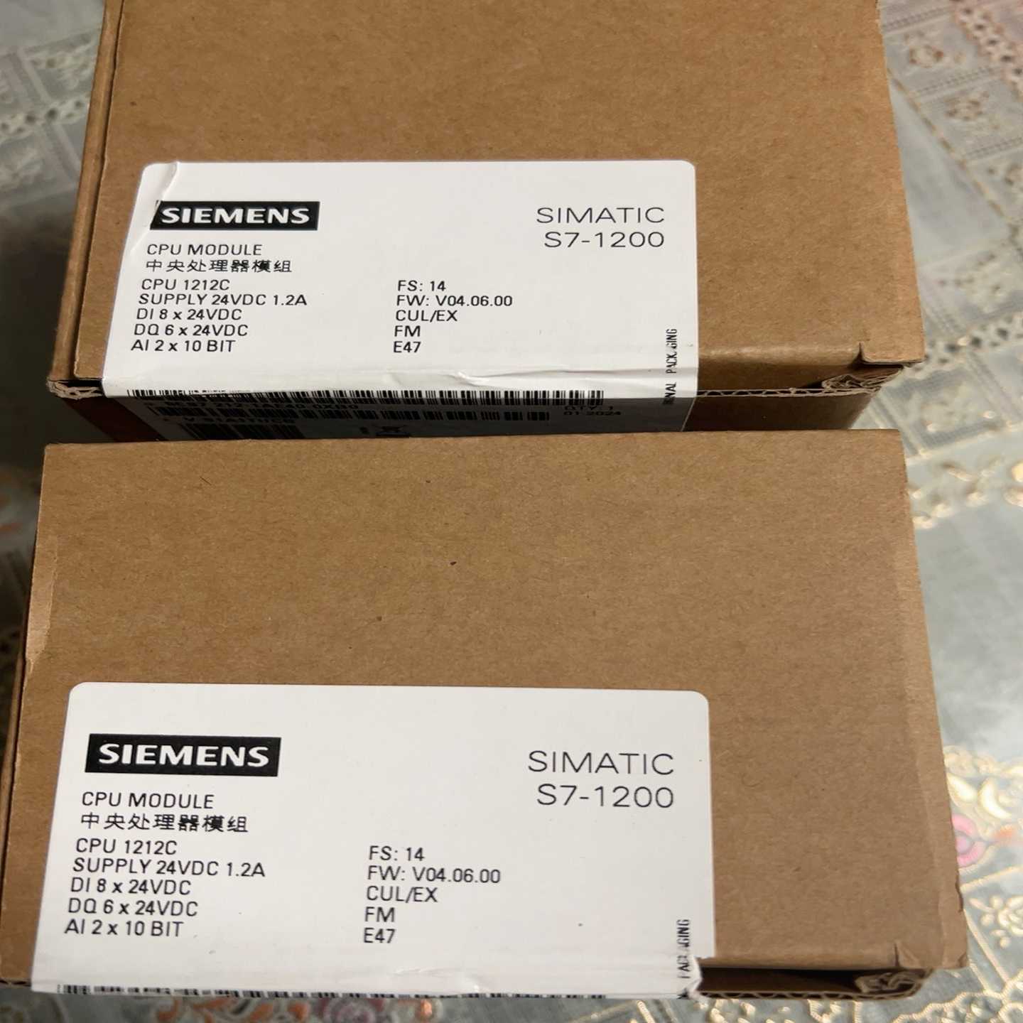 全新西门子未拆封S71200PLC1212C6ES7-询价客服