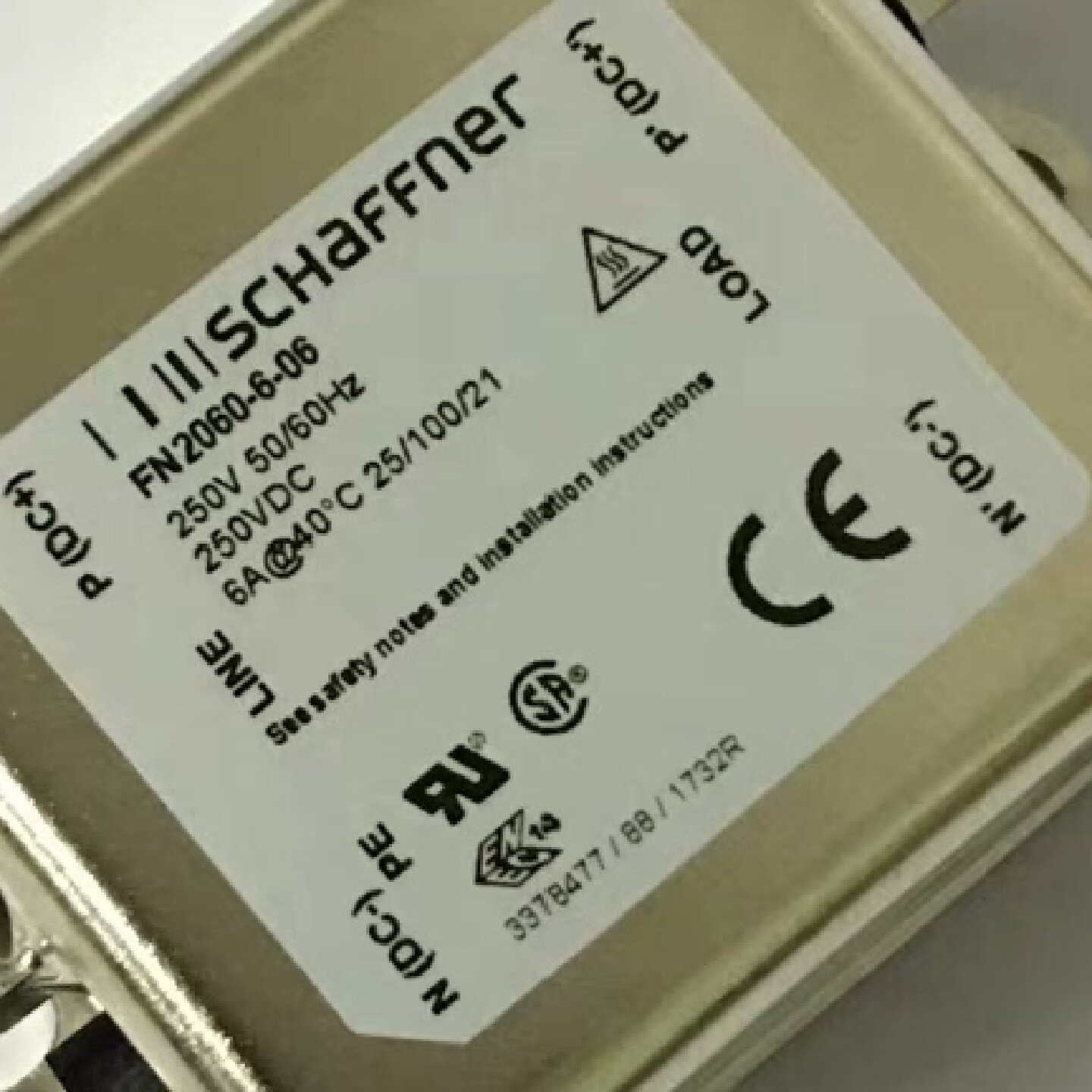 询价-SCHAFFNER夏弗纳滤波器FN3258745FN2 - 实物图
