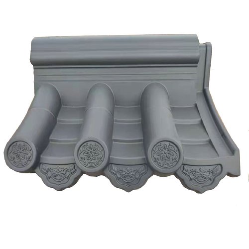 围墙一体瓦帽水泥墙头帽中式庭院仿古装饰24墙37墙通用围墙压顶瓦