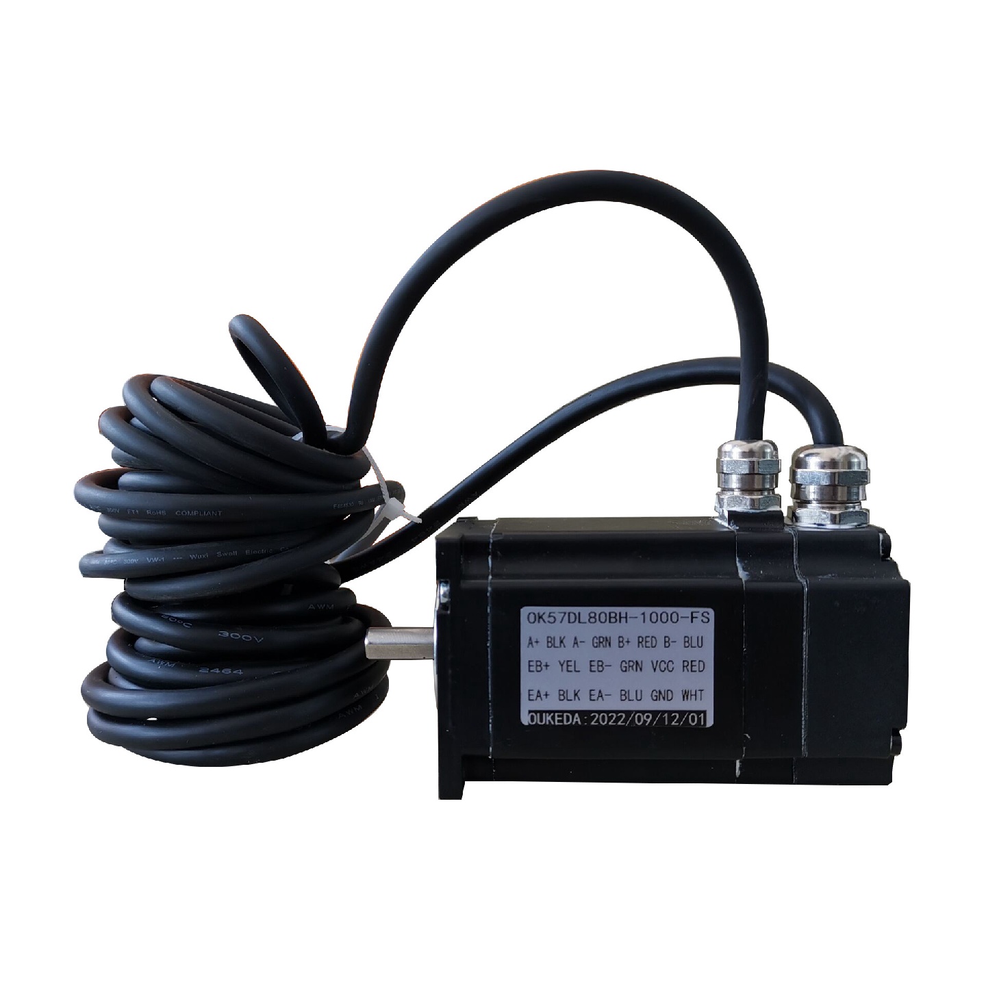 57防水闭环电机57编码器防水步进电机NEMA23IP65带油封防X20