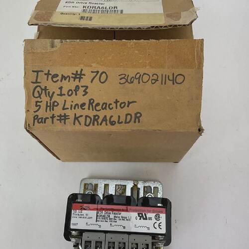 TCI KDRA6LDR KDR DRIVE REACTOR 600V MOTOR AMP 1.1
