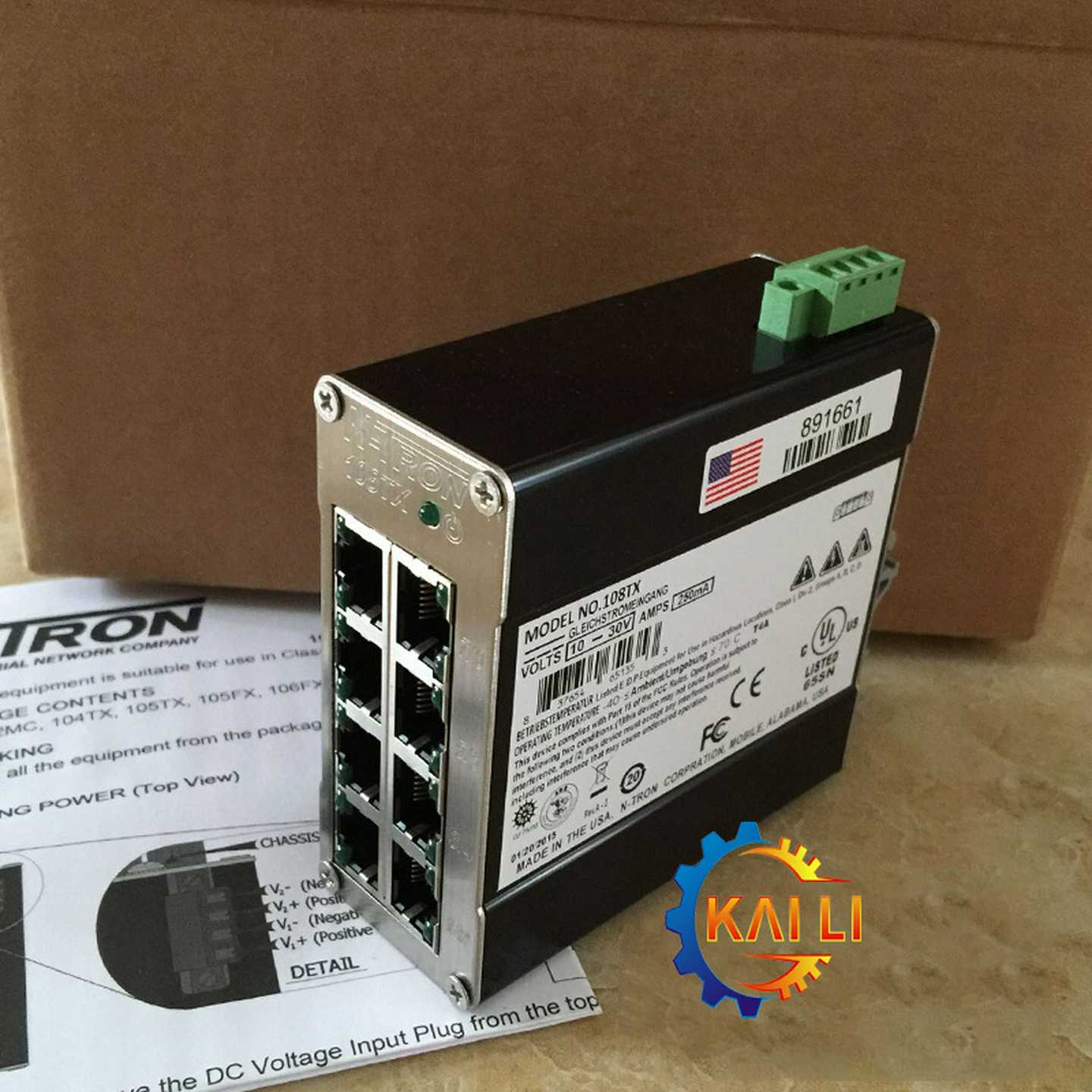 原装708FXE2I-SC-15美国恩畅N-TRON交换机8口现货供应现货