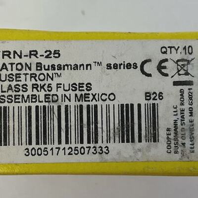 BUSSMANN FRNR25 FUSETRON CLASS RK5 FUSE BOX OF 10