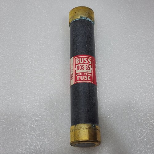 BUSSMAN NOS35 35A ONE TIME FUSE 35A600V LOT OF 8 UNIT