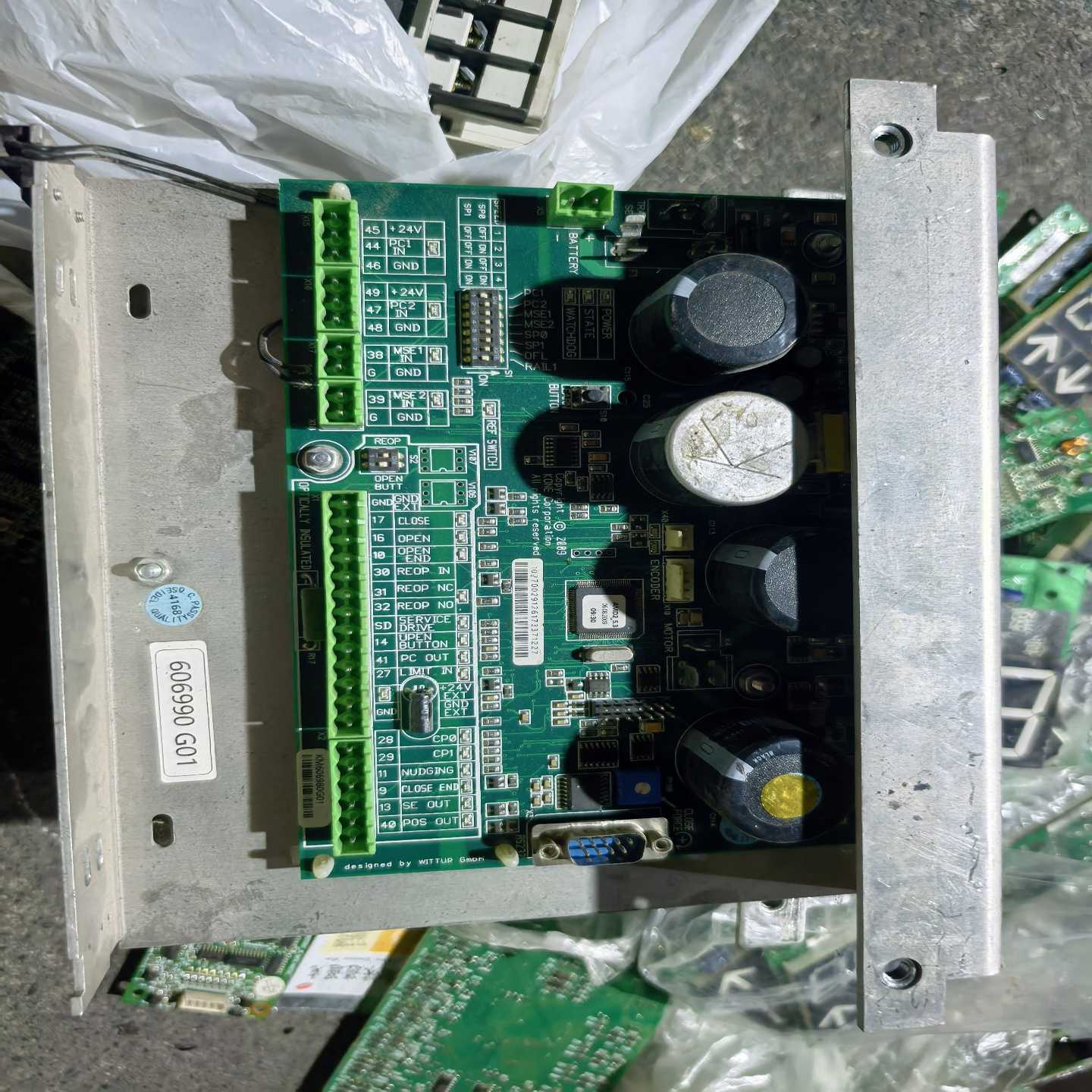 通力电梯门机板606990G01原装拆机，图片实物拍摄有三--议价商品