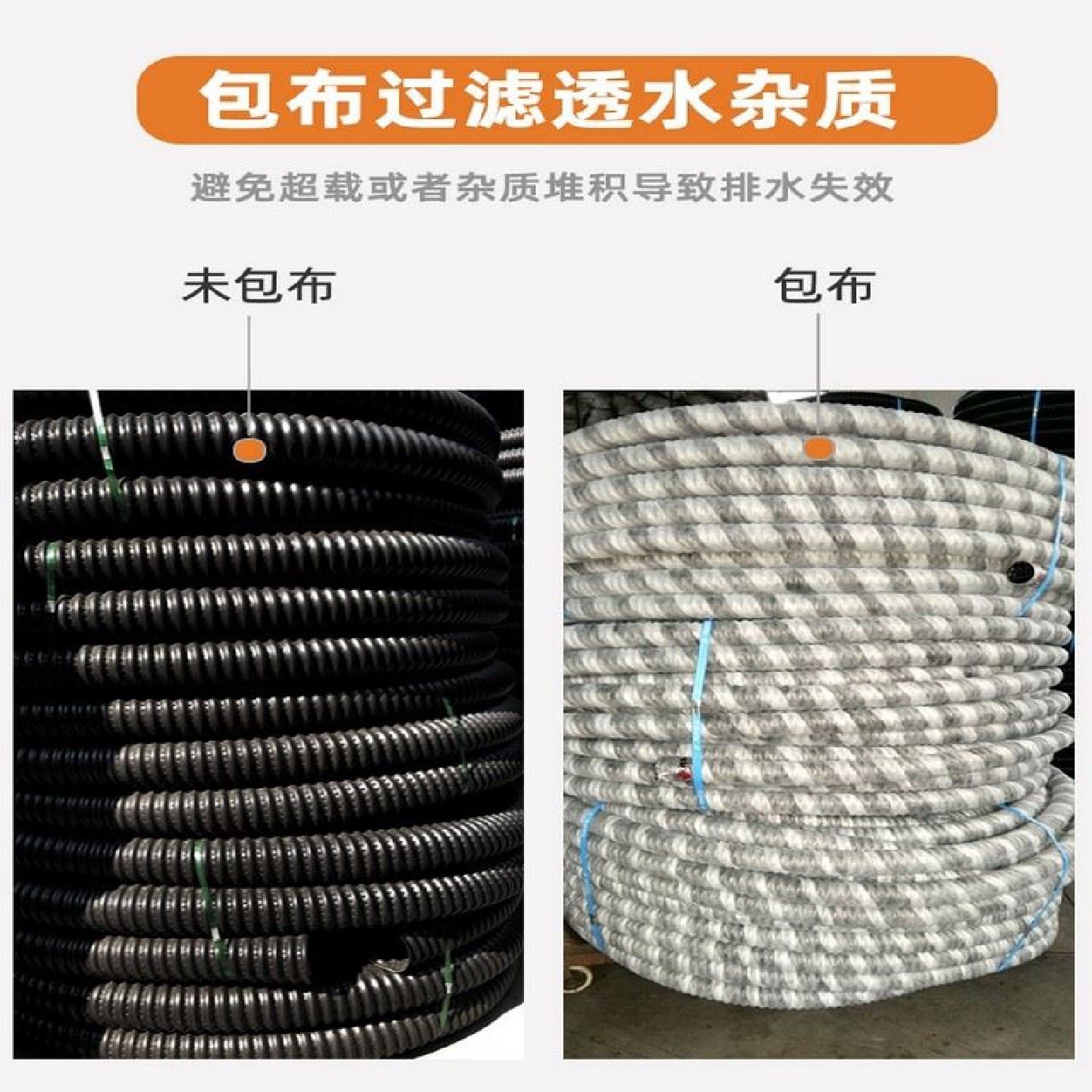 Hdpe波纹管双壁单壁塑料打孔下水管电缆通信套保护管国标直销,基础建材,PE管,淘宝优惠券,粉丝福利购,淘宝优惠卷