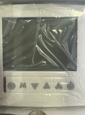 ABB德韵白色带液晶显示温控器电热温度控制器智能恒温四管制A-议