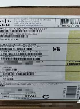 思科C9200L-24T-4X-E全新原装交换机，25年2月议价