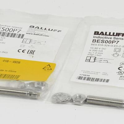 2x Balluff Induktiver Nherungsschalter BES00P7BES 516324GE5C