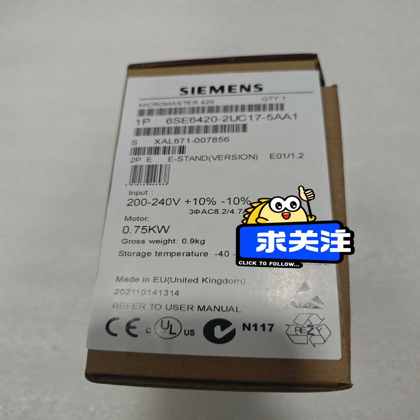 【议价】420变频器6SE6420-2UC17-5AA12适用