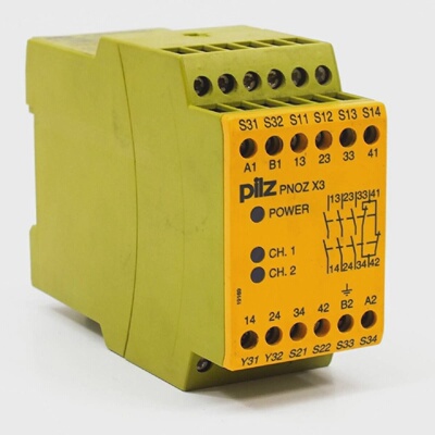 1件PILZ774310SAFTEY继电器PNOZX33S1024VDC
