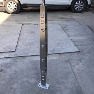 304不锈钢立柱桥梁工程扶手玻璃栏杆楼梯阳台商场护栏工厂定制