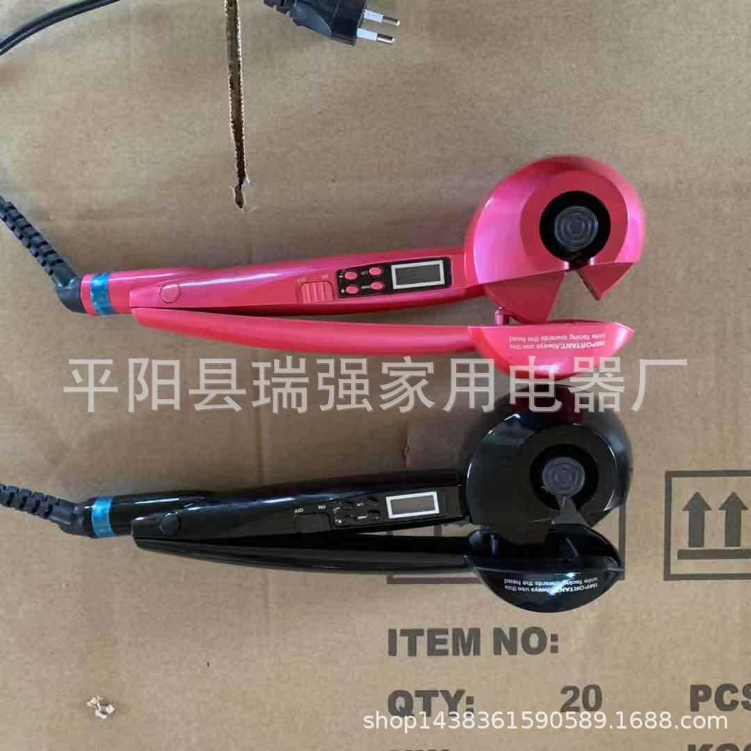 液晶全自动卷发器蜗牛LCD温度显示卷发器电动拳头卷发便携