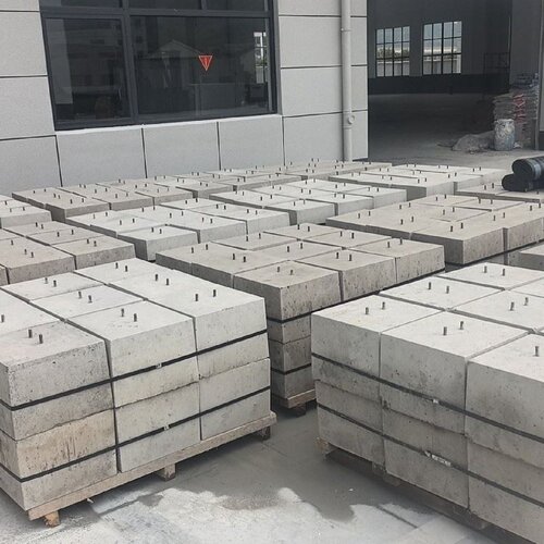 光伏水泥墩混凝土墩太阳能底座配重块圆形方形有现货可定制