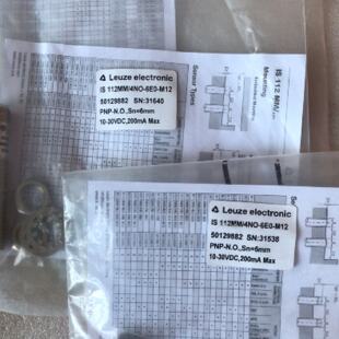 配件原装 进口Leuze接近IS112MM4NO6E0M12假一罚十可配有头议价
