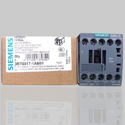 议价原装正品SIEMENS西门子交流接触器3RT6017-1AB01 AC24V   1N0
