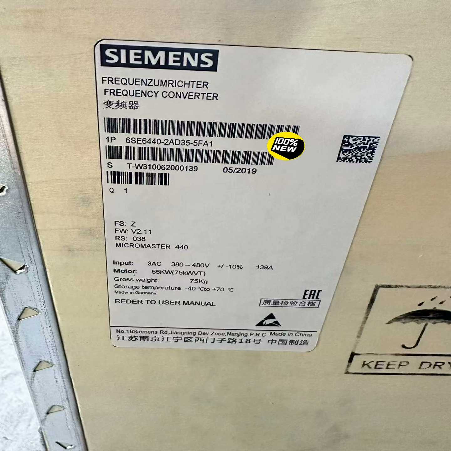 6SE6440-2AD35-5FA1MM440变频询价