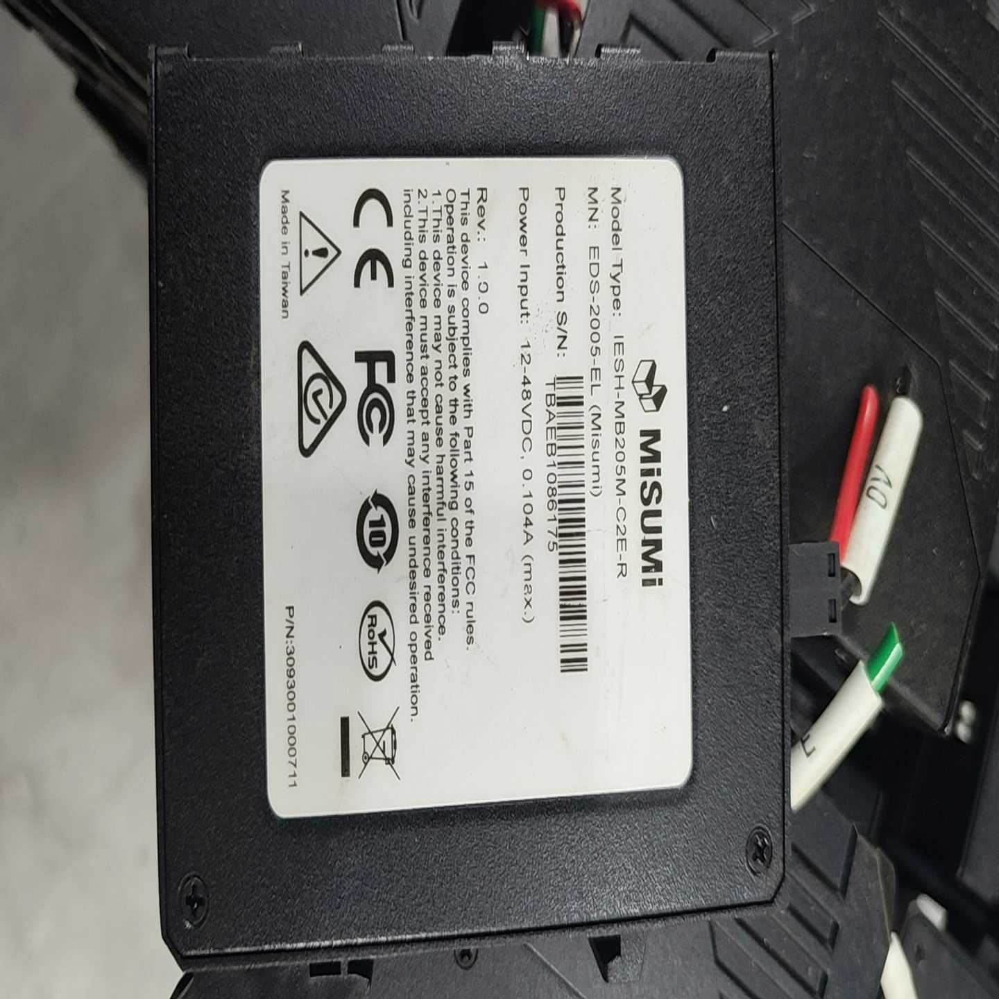 MISUMI交换机IESH-MB205M-C2E-R拆机成--议价商品