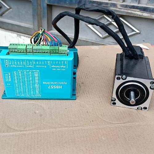 青蓝57闭环步进电机套装HBS57驱动器57HS76电-议价