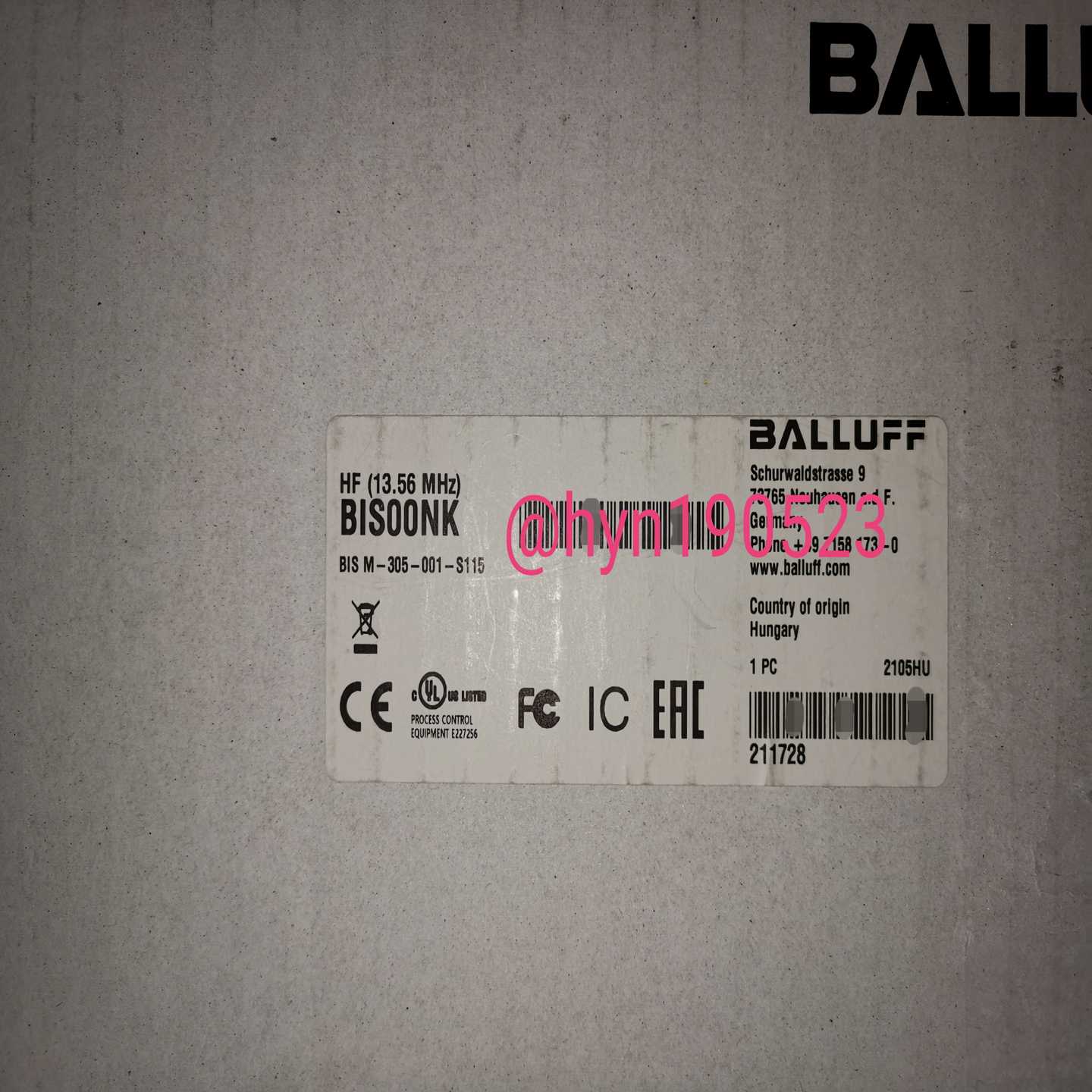 BIS00NK BIS M-305-001-S115~询价