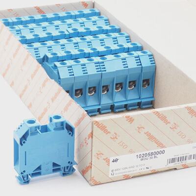 24x Weidmller WDU 35 BL WDU35BL 1020580000 Durchgangsreihenk