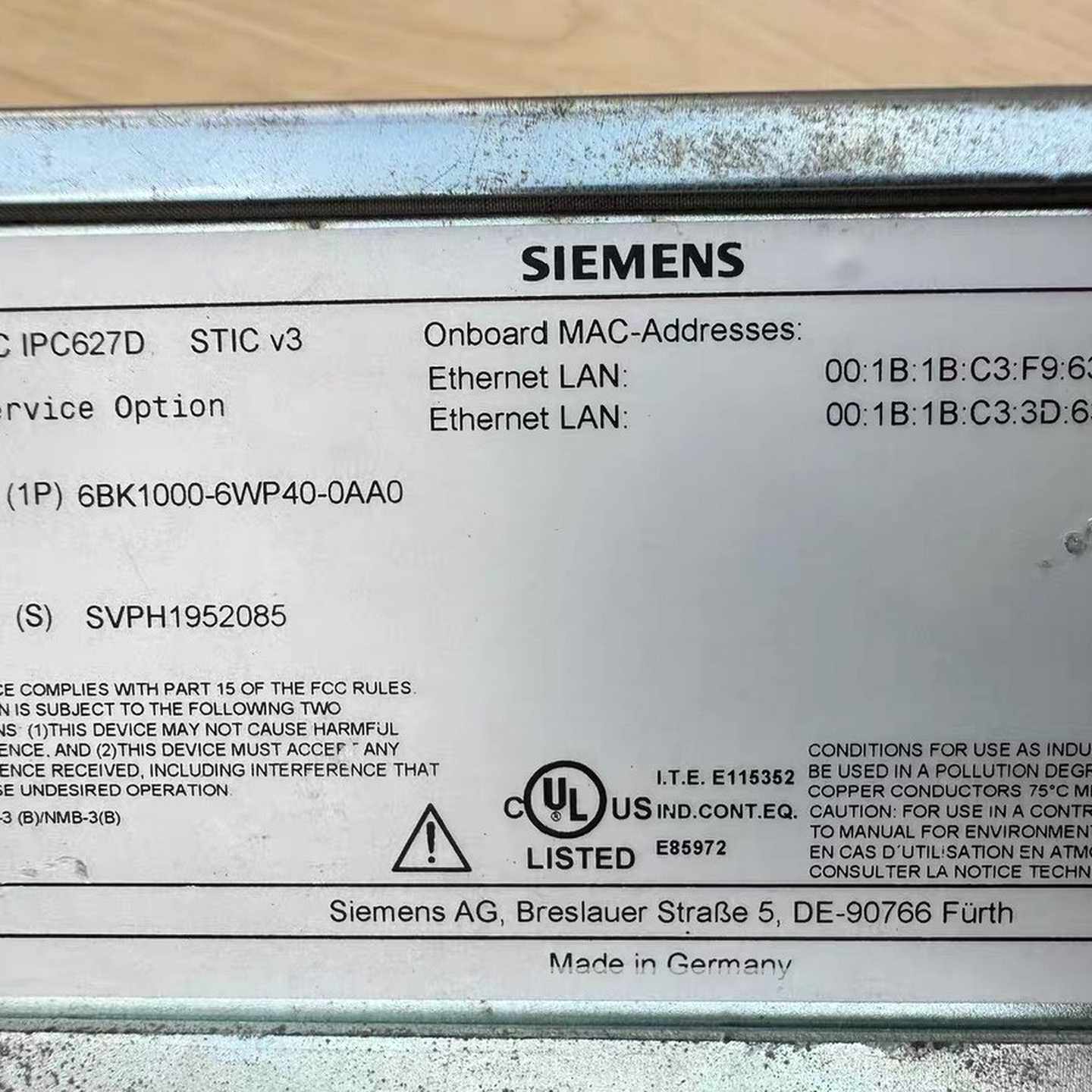 6BK1000-6WP40-0AA0成色漂亮功能完好议价--议价商品