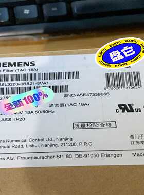 6SL3203-0BB21-8VA1/C2进线滤波器询价