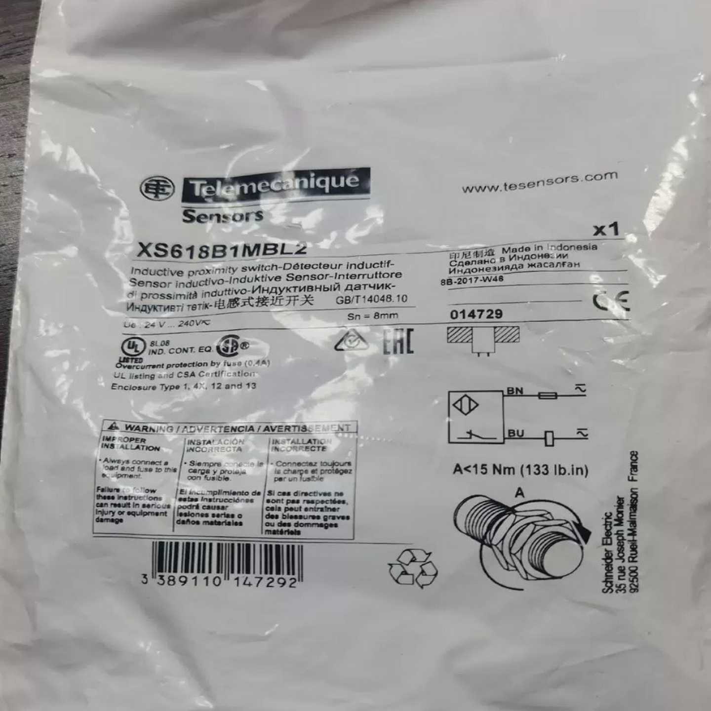 询价XS618B1MBL2传感器，，的
