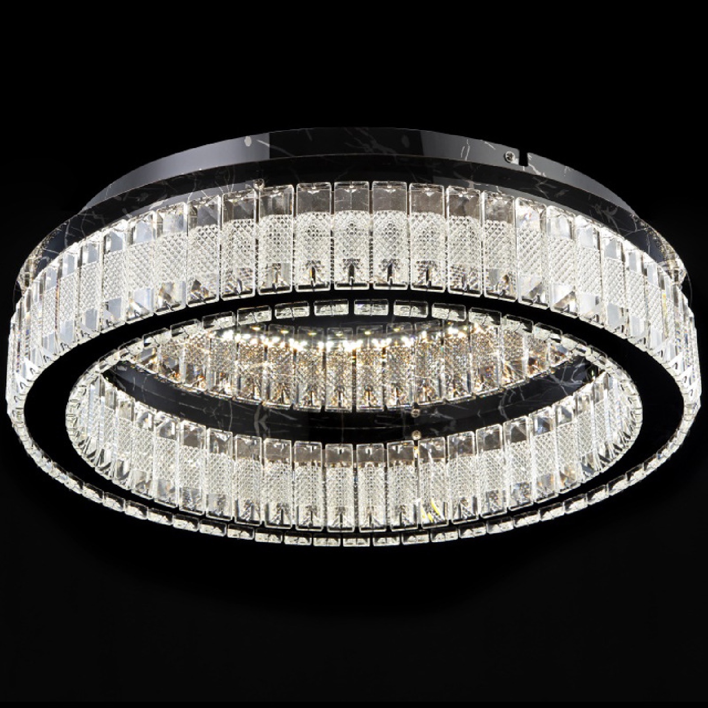 led水晶灯客厅灯现代简约大气轻奢水晶主灯吸顶吊灯灯具