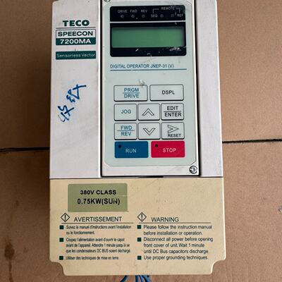 议价Teco Frequency Converter 0.75Kw Jntmbgbb0001az适用