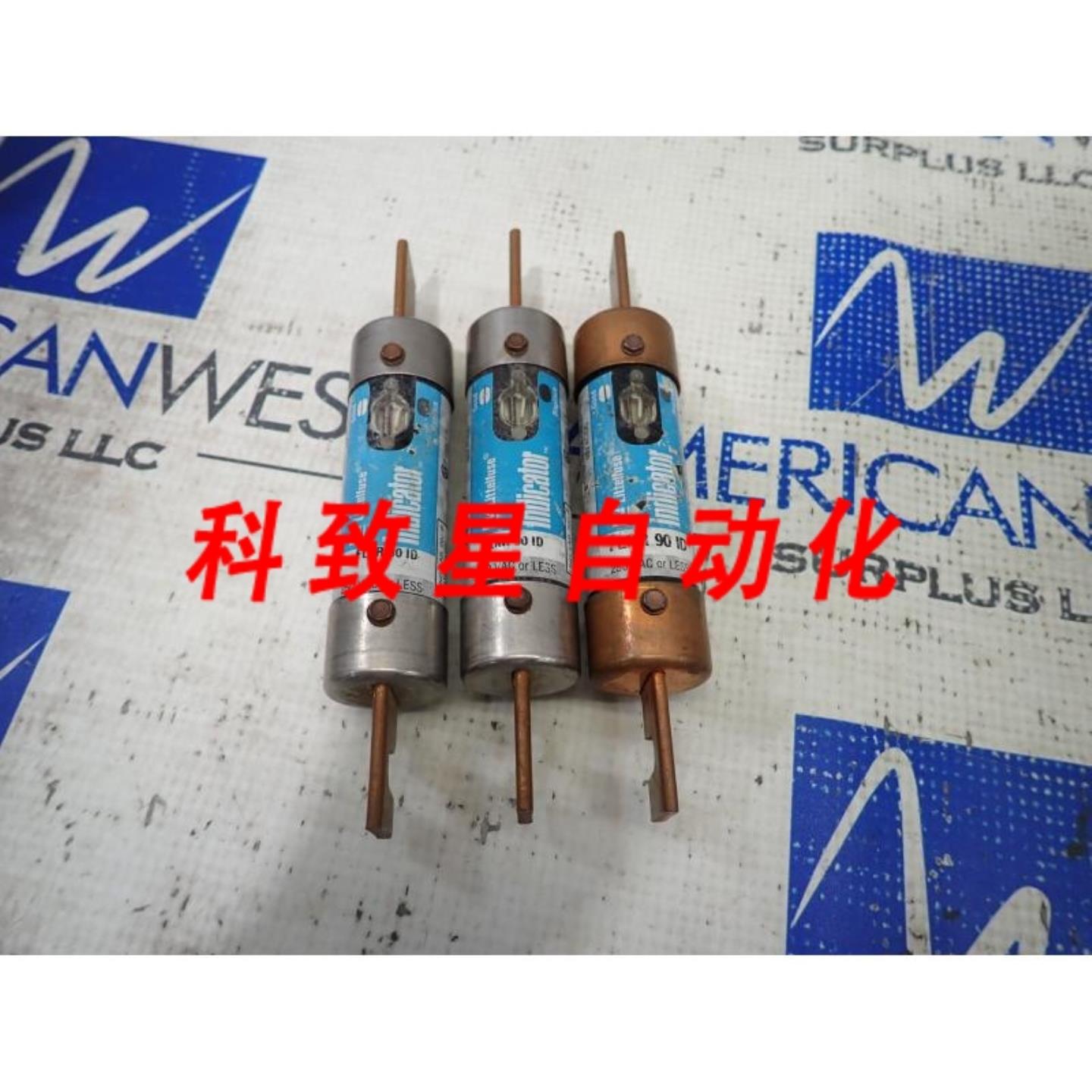 工业配件FLNR90ID指示灯保险丝 90AMP 250VAC 3件