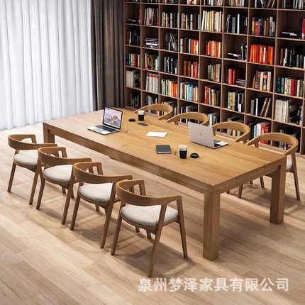 实木大长书桌全实木家用去客厅化办公桌子大板工作台学习桌书法桌