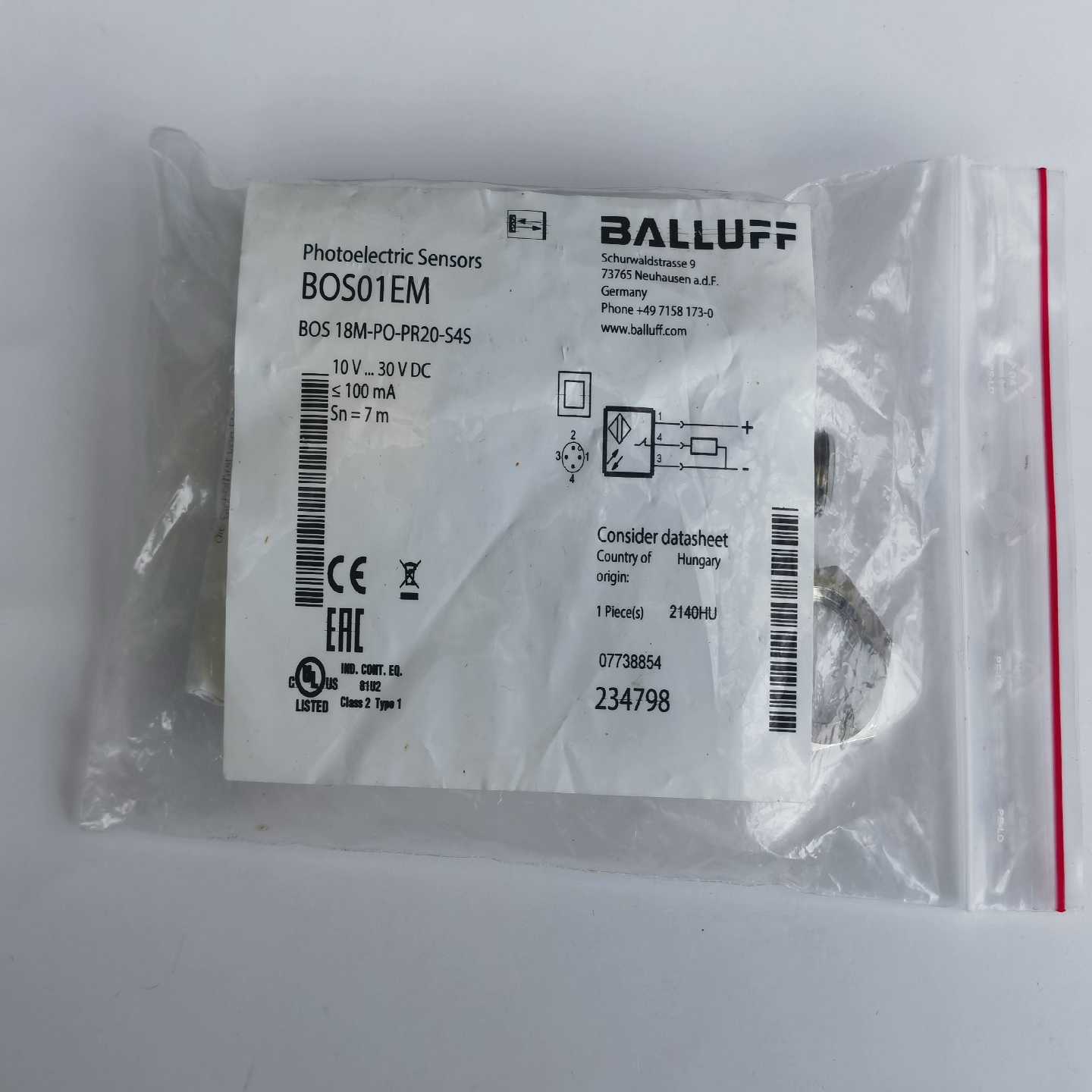 BALLUFF巴鲁夫BOS01EMBOS18M-PO-【博航商行】