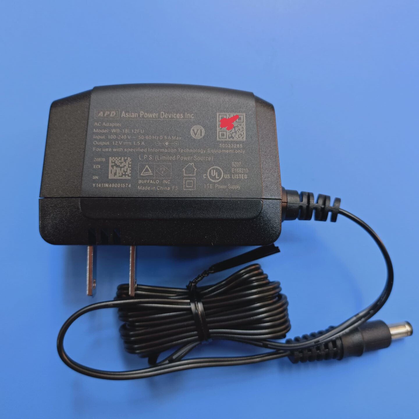 原装APD亚源12V1.5A电源适配器WA-18L12FU充电器小插头5.5*2.1MM