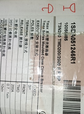 ABB塑壳断路器T3N250TM200D1SDA05