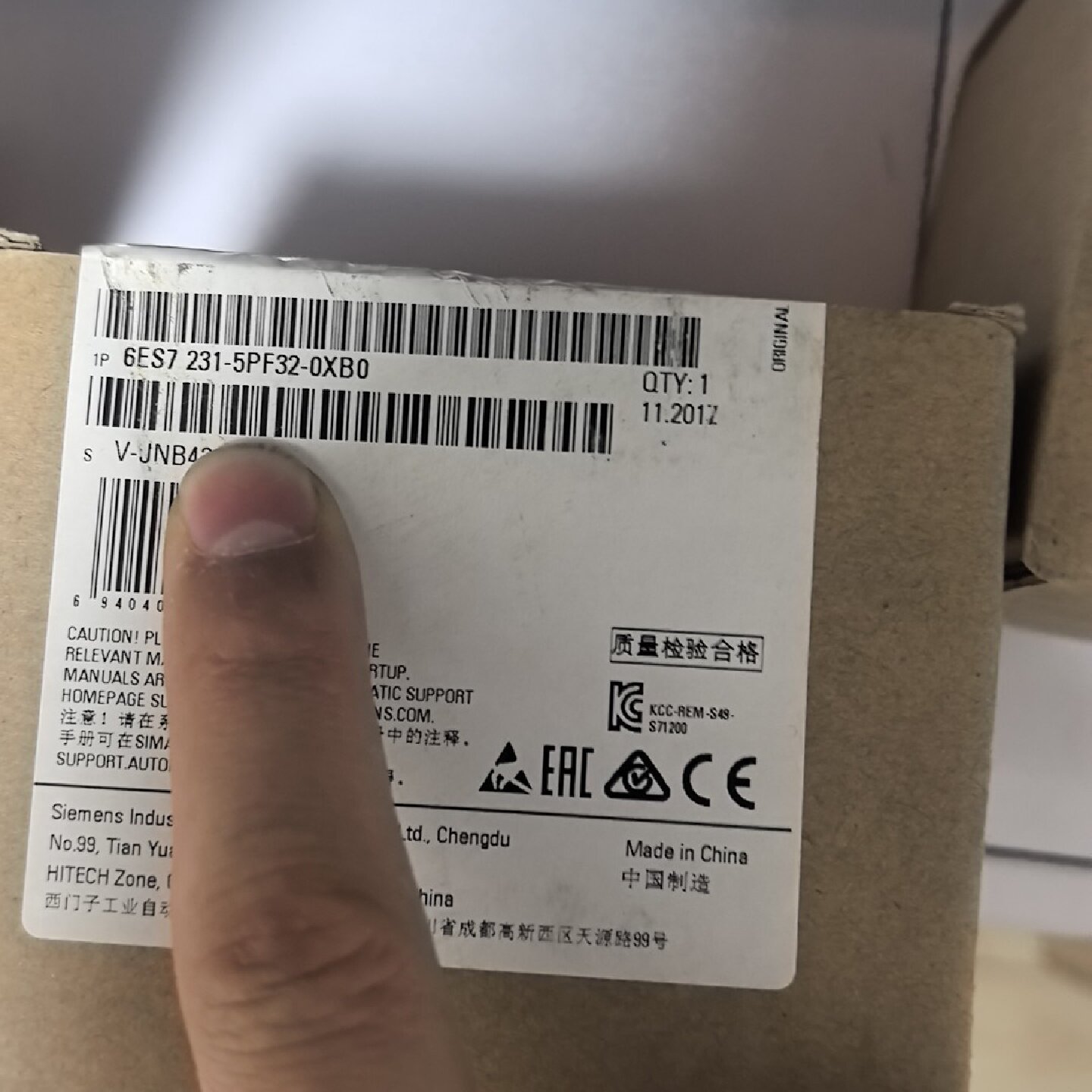 西门子模块6ES72315PF320XB0全新原装未-询