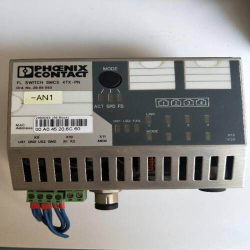 配件拆机正品 菲尼克斯  FL SWITCH SMCS 4TX-PN 2989093实物议价