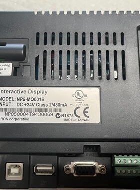 议价欧姆龙NP5-MQ001B触摸屏，实物拍摄。