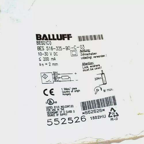 NEW BALLUFF BES 516325B0C03 PROXIMITY SENSOR BES516325B0C03